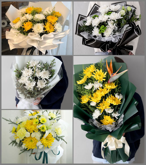 四川成都青白江区清泉镇花园村白事花束代送